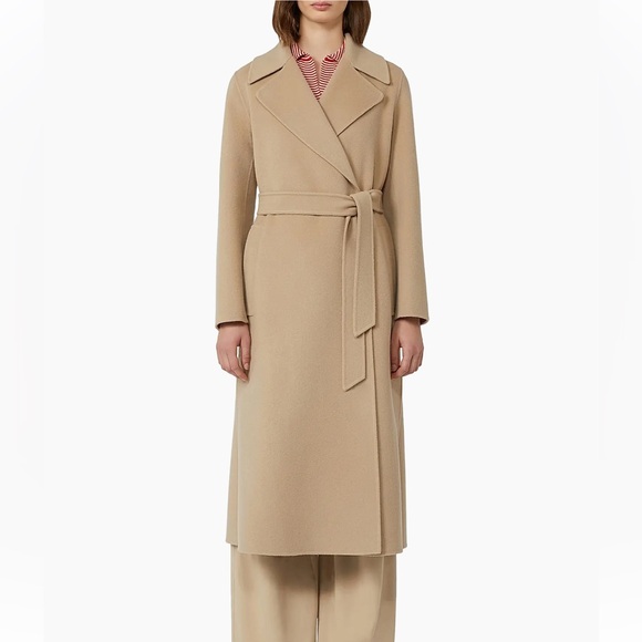 Max Mara Manu 100% Virgin Wool Belted Trench Coat - Picture 2 of 10